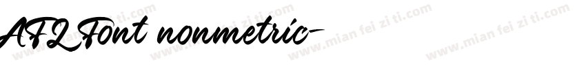 AFL Font nonmetric字体转换